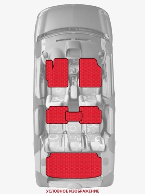 ЭВА коврики «Queen Lux» комплект для Honda CR-X (1G)